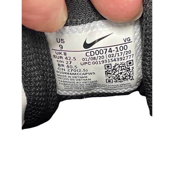 Nike Vapor Edge Shark Pro mens white black Football Cleats size 9 SKU 9264 - Picture 6 of 13